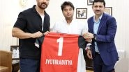 Sports News | Jyotiraditya Scindia Meets John Abraham and CEO Northeast United FC