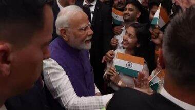 World News | PM Modi Interacts with Members of Indian Diaspora as He Arrives in Croatia