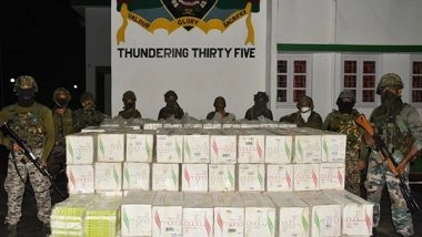 India News | Assam Rifles Foils Major Smuggling Bid; Illegal Cigarettes Worth Rs 5.1 Cr Siezed in Tripura