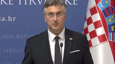 World News | Terrorism is Biggest Threat to Global Stability, Says PM Plenkovic; India, Croatia to Boost Ties in Defence, IT, Shipbuilding