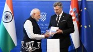 World News | PM Modi Receives Special Gift in Zagreb: Vezdin's Sanskrit Grammar, Written in Latin in 1790