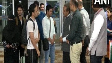 India News | Operation Sindhu: MoS  Kirti Vardhan Singh Welcomed the First Group of 110 Indian Nationals Evacuated from Iran