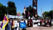 World News | Tibetans, Chinese Activists Hold Peaceful Protest in Geneva Amid UNHRC Session, Highlight China's Repression