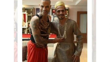Sports News | Dhawan and Chahal Dressed as Kings? Insta Story Sparks Speculation