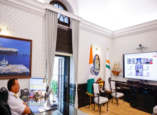 India News | Navy Chief Admiral Dinesh K Tripathi Attends 12th Key Leader Engagement Virtually
