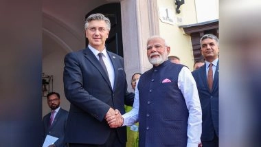 World News | PM Modi, Croatia PM Underscore Importance of Inking India-EU FTA Within a Year