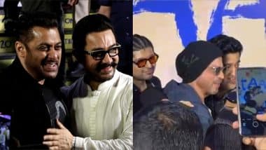 ‘Sitaare Zameen Par’ Premiere: Shah Rukh Khan and Salman Khan Join Aamir Khan, SRK’s Video With Cast Members at Special Screening Goes Viral (Watch Videos)