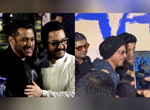 ‘Sitaare Zameen Par’ Premiere: Shah Rukh Khan and Salman Khan Join Aamir Khan, SRK’s Video With Cast Members at Special Screening Goes Viral (Watch Videos)