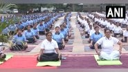 India News | 1000 NCC Cadets Perform Yoga in Ahmedabad Ahead of International Yoga Day