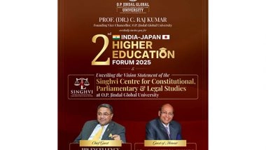 Business News | JGU Vice Chancellor to Speak at Japanese Parliament on Democracy, Higher Education & Sustainable Environment