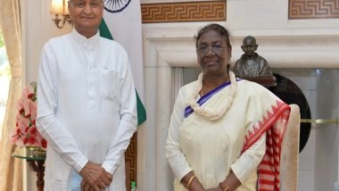 India News | Former Rajasthan CM Ashok Gehlot Extends Birthday Wishes to President Murmu