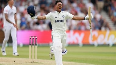 Sports News | 1st Test: Yashasvi Jaiswals Majestic Ton Powers India to 215/2 at Tea Against England
