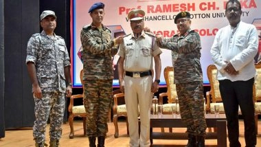 India News | Cotton University VC Conferred Honorary Colonel Rank