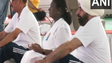 India News | Uttarakhand: President Murmu Celebrates 11th International Yoga Day in Dehradun
