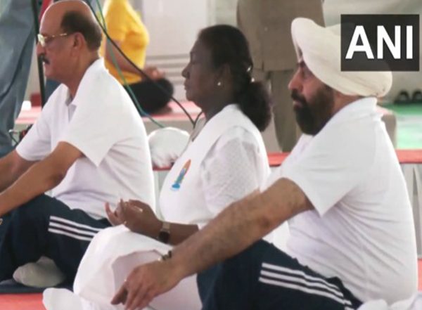 India News | Uttarakhand: President Murmu Celebrates 11th International Yoga Day in Dehradun