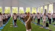 India News | International Yoga Day: Nirmala Sitharaman Leads Yoga Session in Faridabad