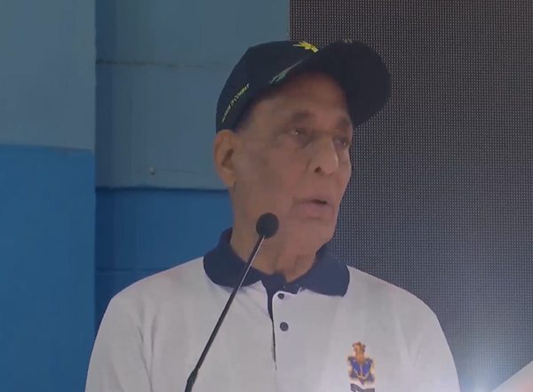 India News | Rajnath Singh Remembers Major Somnath Sharma and Brigadier Usman's Sacrifices for India's Unity, Issues Stern Warning to Pakistan