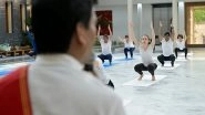 World News | French Embassy in India Hosts Yoga Session on 11th International Day of Yoga