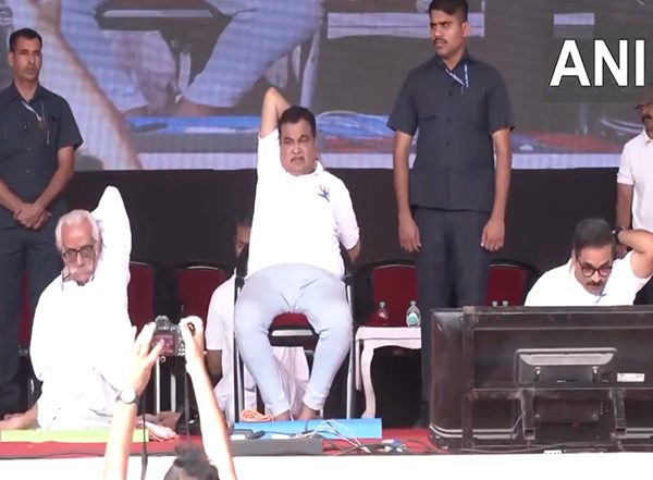 India News | With the Efforts of PM Modi, Yoga is Celebrated Worldwide: Union Minister Nitin Gadkari
