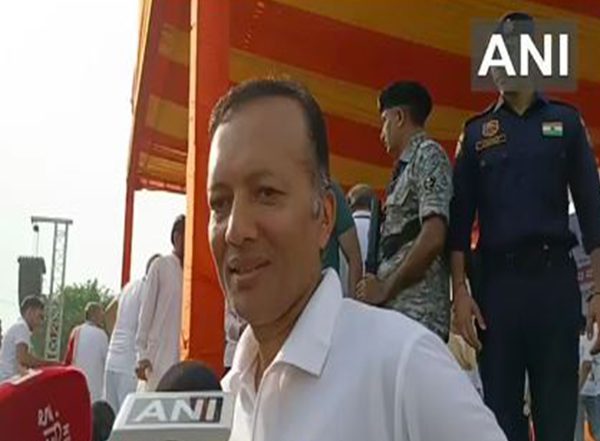 India News | Over One Lakh Join Yoga Day Celebrations in Kurukshetra, Says BJP MP Naveen Jindal