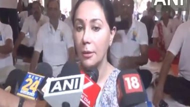 India News |  Yoga is Our Heritage: Rajasthan Dy CM Diya Kumari Celebrates 11th International Yoga Day