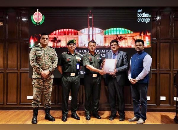 Business News | Bisleri International Signs Letter of Association with Indian Army's Manekshaw Centre Under Its 'Bottles For Change' Program