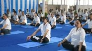 India News | International Day of Yoga Celebrated at Air Force Station in Delhi