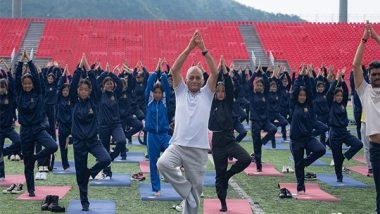 India News | Governor General Vijay Kumar Singh Leads Mizoram in Celebrating International Day of Yoga 2025