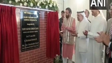 India News | Haryana CM Saini Inaugurates Inland Container Depot in Kurukshetra