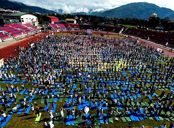 World News | Indian Embassy in Nepal Organises Series of Events to Mark 11th International Day of Yoga