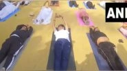 India News | Union Minister Piyush Goyal Joins Yoga Event in Mumbai