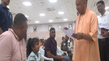 India News | During 'Janta Darshan', UP CM Yogi Adityanath Helps Get Girl Enrolled in School