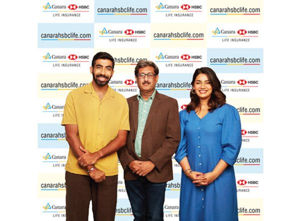 Business News | Canara HSBC Life Insurance Signs Indian Cricket Icon Jasprit Bumrah and Celebrated Sports Presenter Sanjana Ganesan as Brand Ambassadors