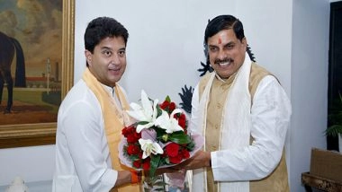 India News | MP CM Mohan Yadav Calls on Union Minister Jyotiraditya Scindia in Delhi