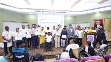 Business News | NAAI's South Zone Abilympics in Chennai Spotlights Vocational Skills of Persons with Disabilities; 14 Medalists to Compete Nationally