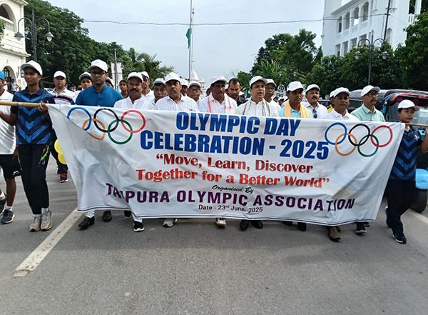 India News | Tripura Celebrates International Olympic Day with Grand Rally; Sports Minister Tinku Roy Calls for More Olympians Like Dipa Karmakar