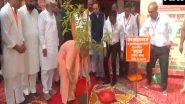 India News | Yogi Adityanath Plants Sapling on Syama Prasad Mookerjee's Death Anniversary