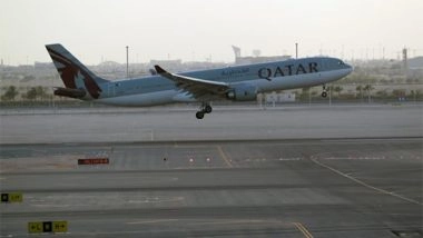 World News | Qatar Suspends Air Traffic After Iran Fires Missiles at US Base; Washington Embassy Issues Shelter Advisory