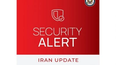 World News | US Issues Travel Advisory for Citizens in Iran After Tehran's Missile Strikes on Its Bases in Qatar
