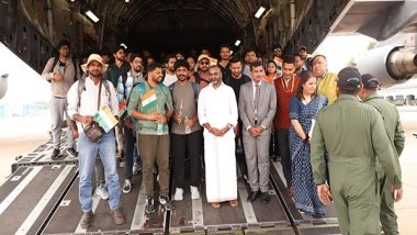 India News | Operation Sindhu: IAF Evacuates 165 Indians from Jordan Amid Israel-Iran Conflict