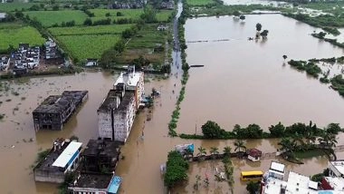 India News | Gujarat: Several Areas in Surat Flooded After Incessant Rainfall, No Life Lost