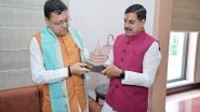 India News | Uttarakhand CM Pushkar Singh Dhami Calls on Madhya Pradesh CM Mohan Yadav in Varanasi