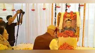 India News | Himachal Pradesh Guv Attends Tribute Ceremony on 4th Death Anniversary of Former CM Virbhadra Singh
