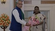 India News | Sikkim Governor Meets President Droupadi Murmu at Rashtrapati Bhavan