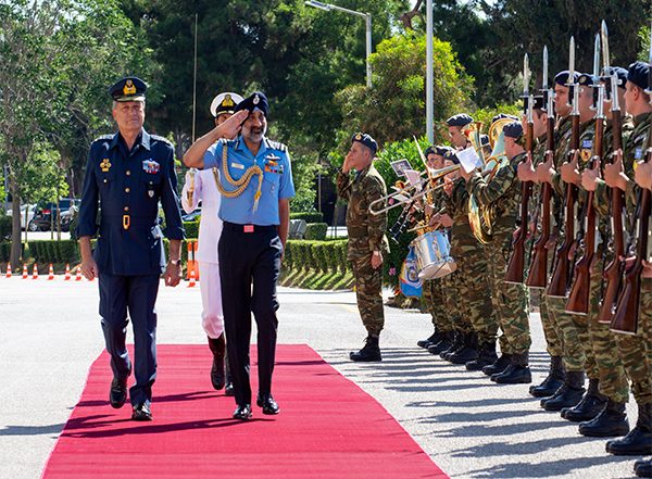 World News | Air Chief Marshal AP Singh Visits Greece to Strengthen Bilateral Air Force Ties; Receives Guard of Honour Upon Arrival