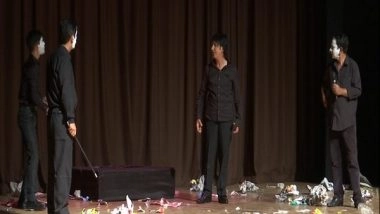 India News | J-K: Kala Manch Performs a Stage Play Against Drug Addiction