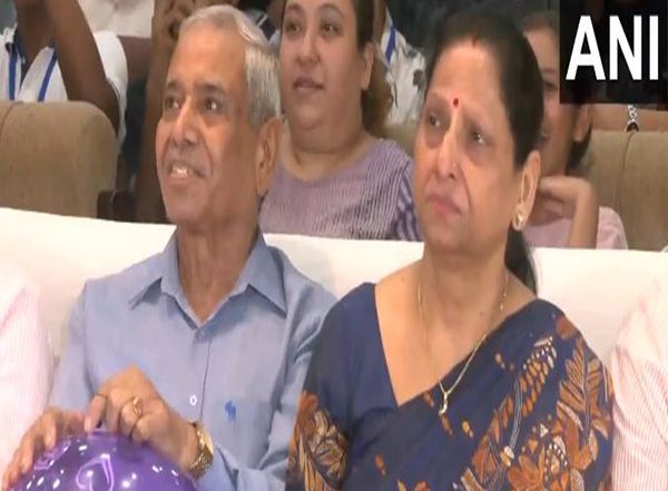 India News | Tears of Joy: Group Captain Shukla's Parents Get Emotional After He Lifts off into Space