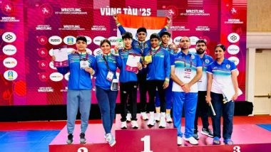 Sports News | Indian Women Wrestlers Clinch Champion Trophy at Under-17 Asian Wrestling Championships
