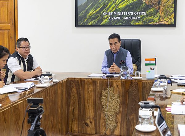 India News | Mizoram CM Convenes Online Meeting of High Level Task Force on North East Economic Corridor