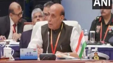 World News | India Will Not Hesitate to Target Epicentres of Terrorism : Defence Minister at SCO Meet in China